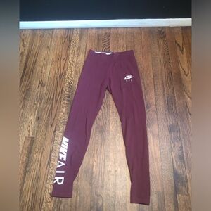 Nike burgundy leggings